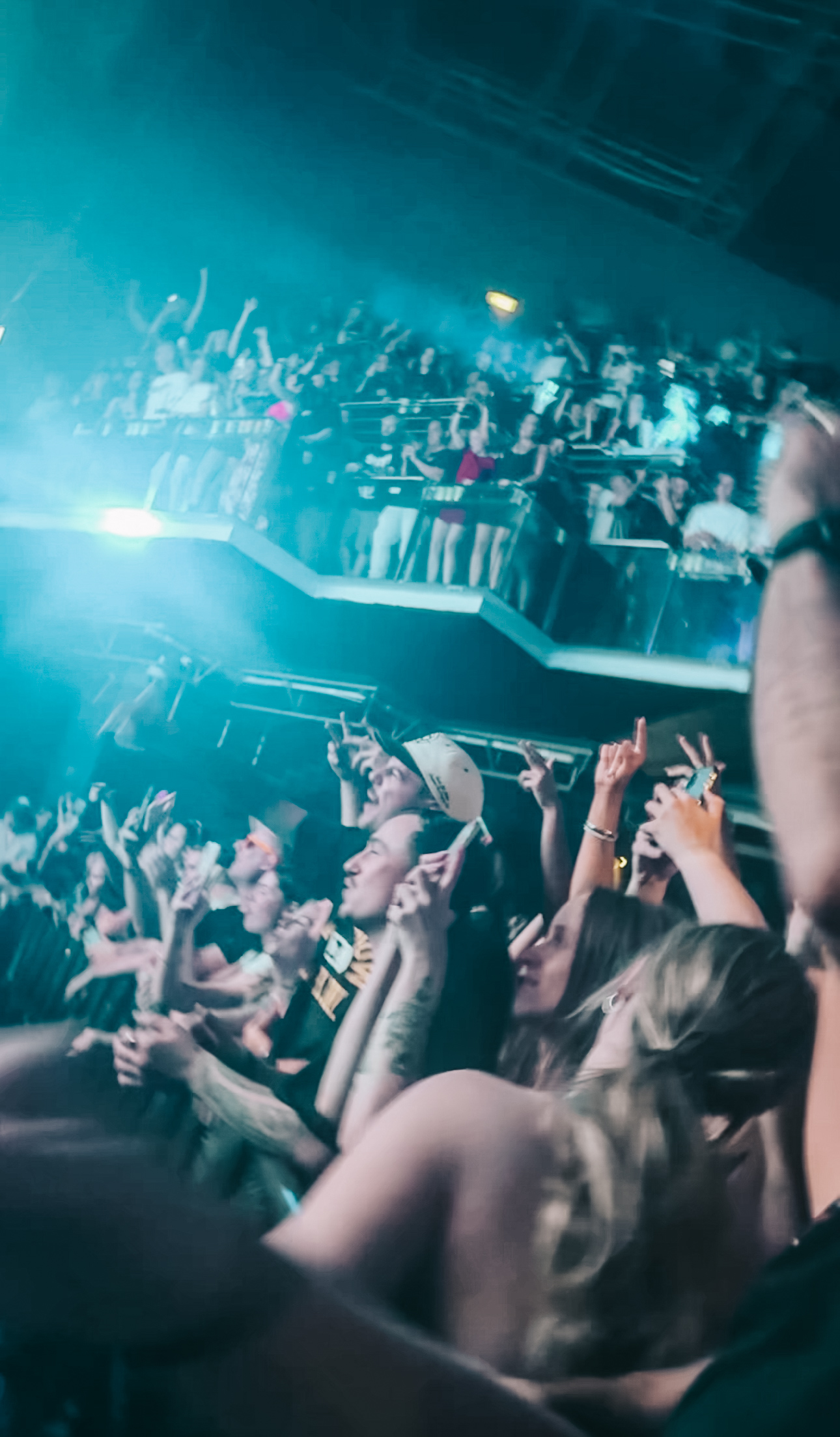 Crowd experiencing the magic of drum n bass raves at Hybrid Minds @ Metro City Perth - 26 Jan 2024